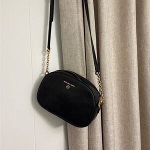 Michael Kors Black and Gold Crossbody Bag